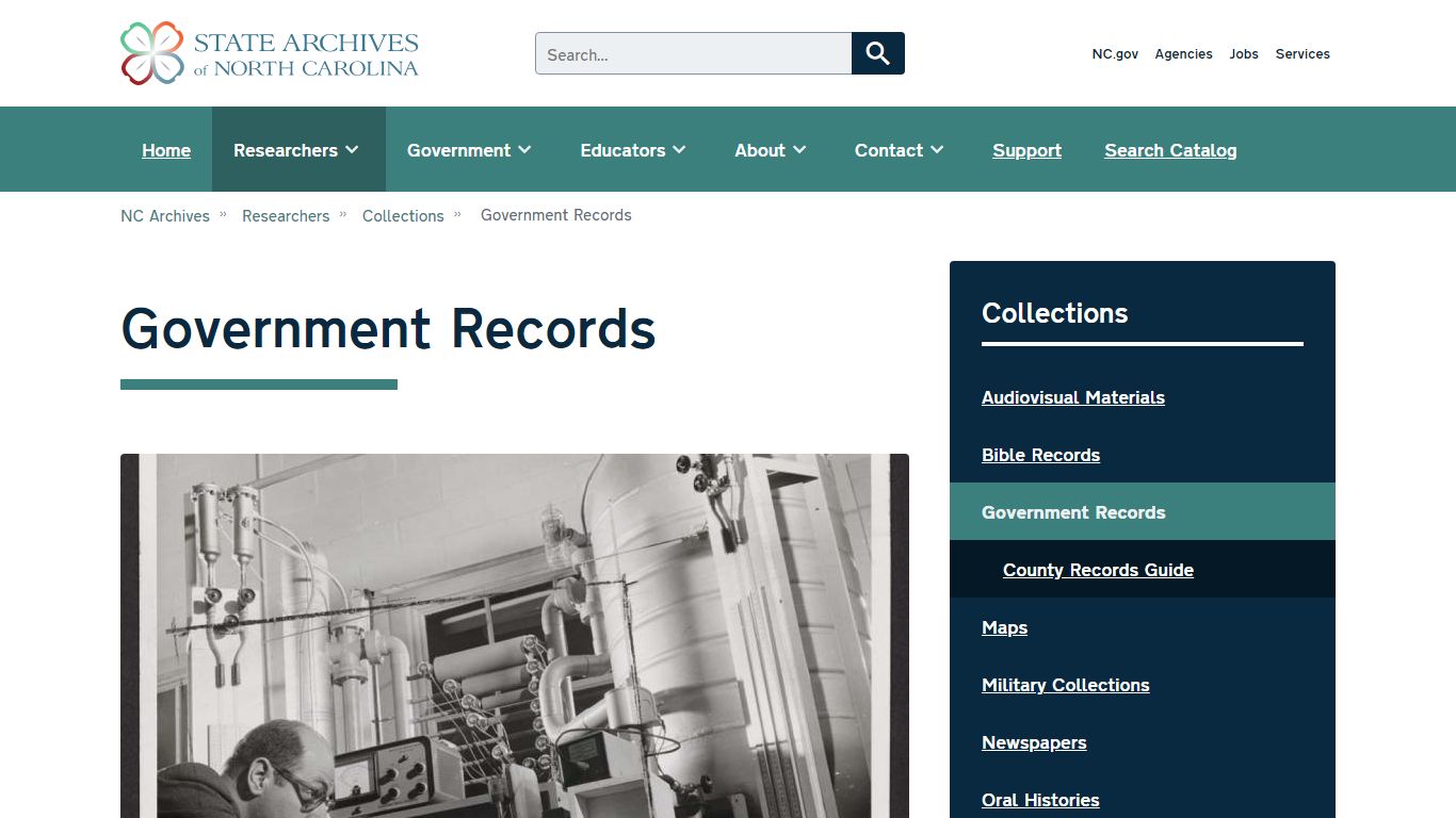 Government Records | NC Archives - NCDCR