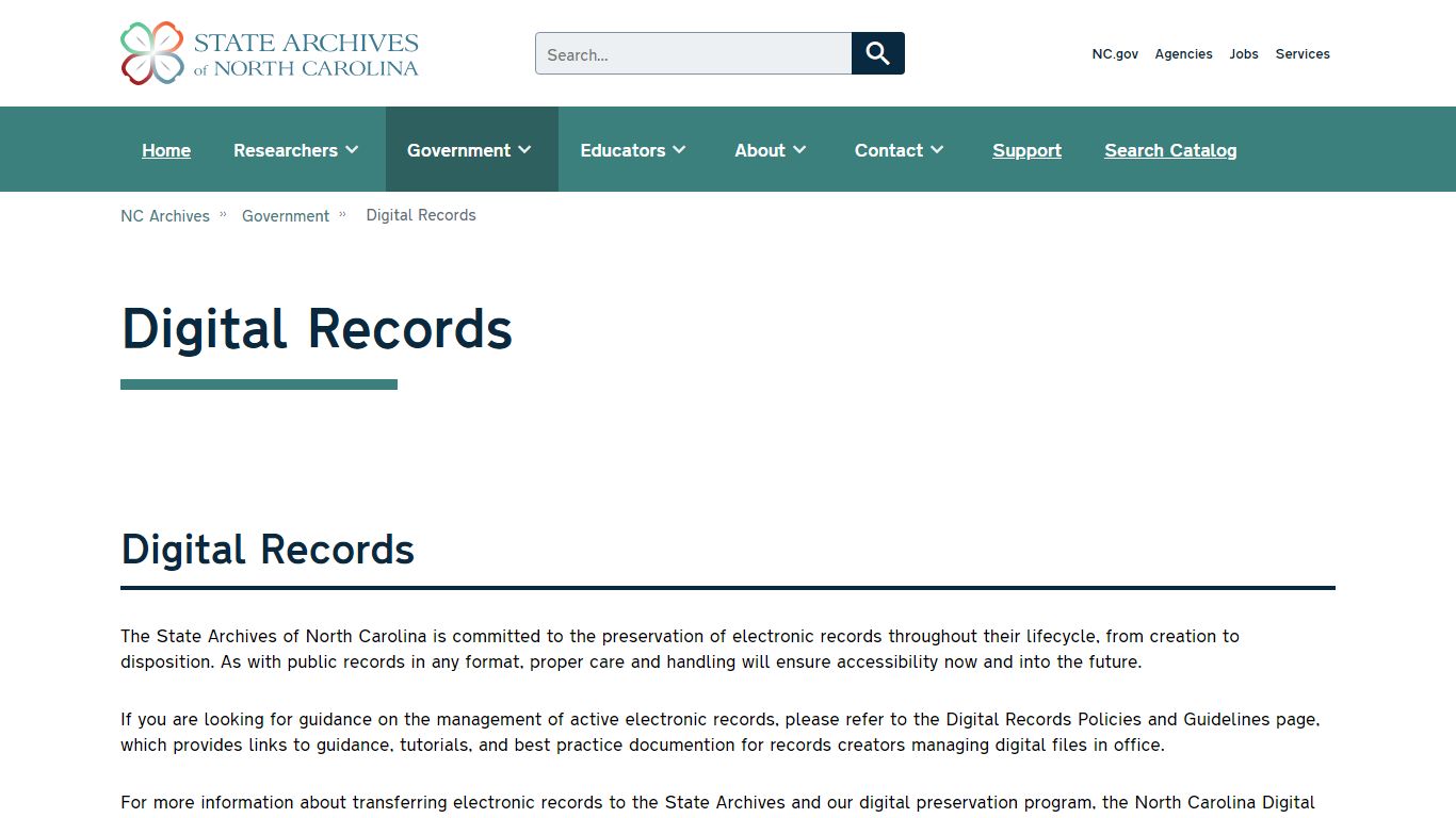 Digital Records | NC Archives - NCDCR